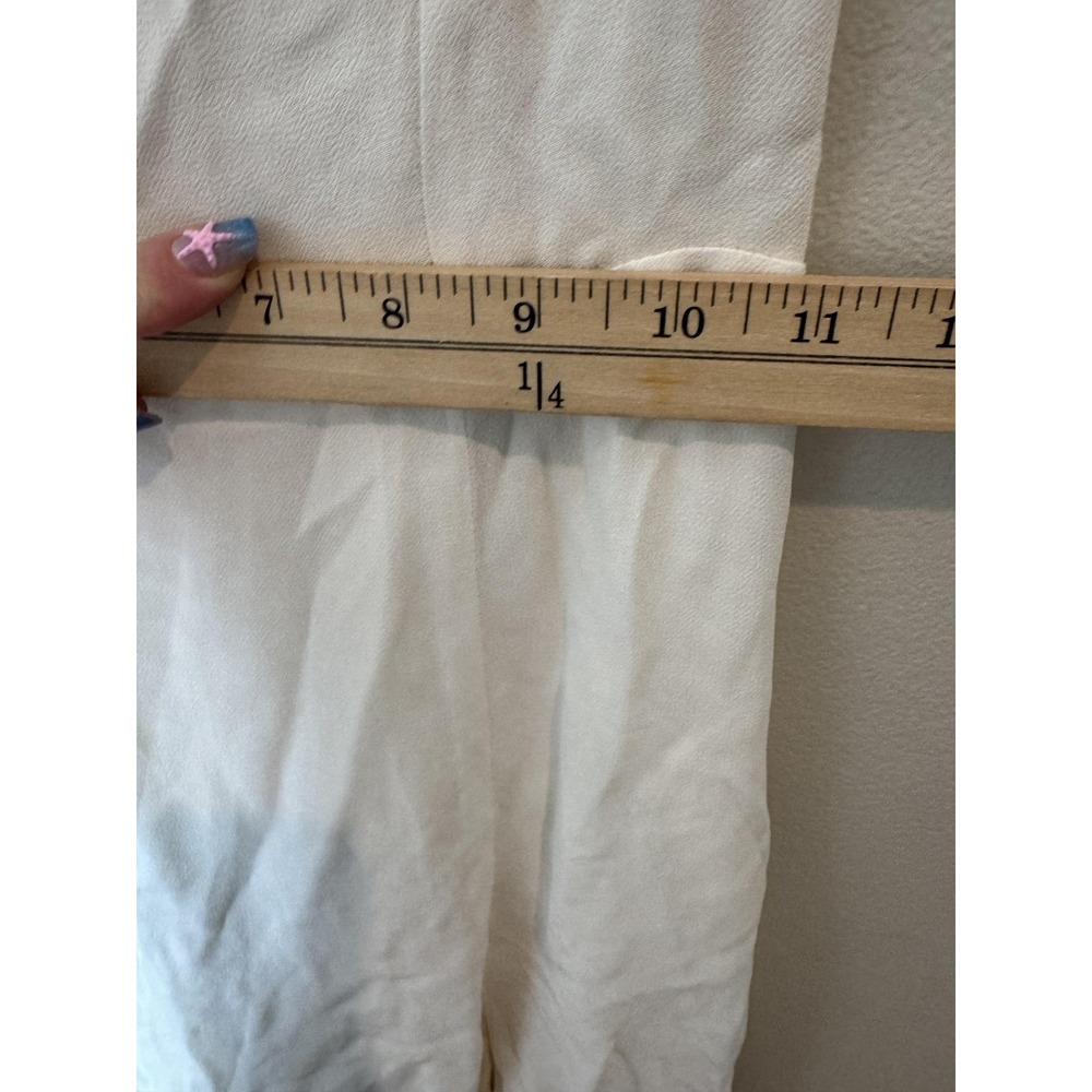 Reformation Dress Womens 6 White Sweetheart Slip Maxi Smocked Tie Strap Bridal - Picture 2 of 12